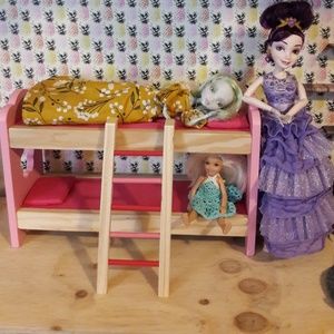 NWOT Kidcraft Barbie Sized Bunkbed Furniture